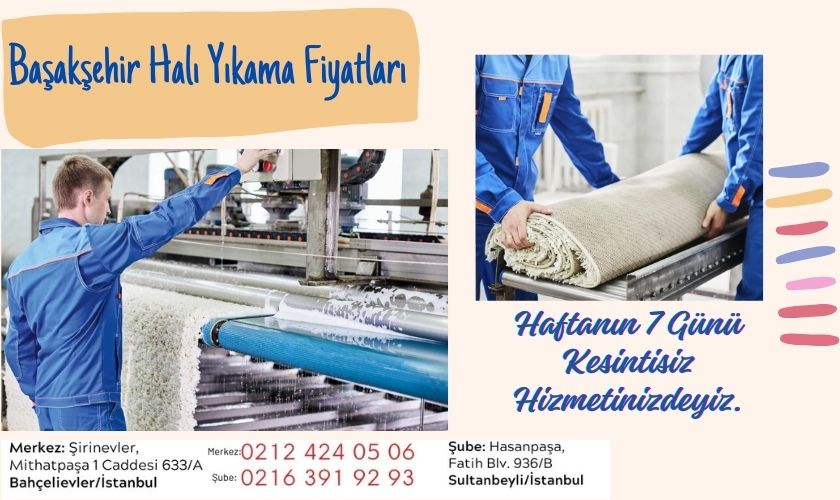 Başakşehir Halı Yıkama Fiyatları